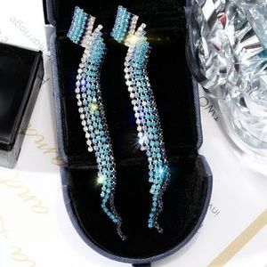 •Blue Dream•Multi Drop Tassel Earrings
